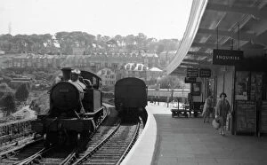 Cornwall Gallery: St Ives Station, Cornwall, April 1960