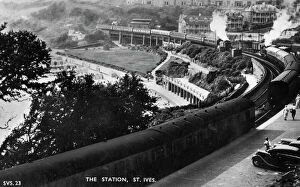 Cornwall Gallery: St Ives Station, Cornwall, c.1950s