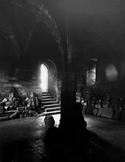 Cheshire Collection: St Johns Crypt, Chester, Cheshire, June 1925