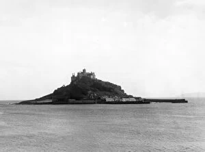 1928 Gallery: St Michaels Mount at High Tide, August 1928