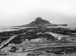 St Michaels Mount Gallery: St Michaels Mount at Low Tide, August 1928