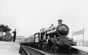 Images Dated 19th June 2014: Star Class Locomotive at St Erth Station, Cornwall, c.1920