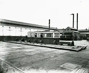 Carriage Prints: Steam Powered Traverser in the Carriage and Wagon Works, 1934