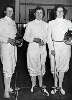 1950s Collection: Swindon Fencing Team, 1950