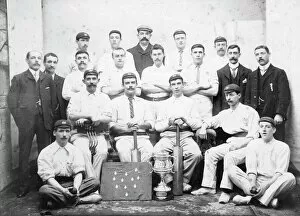 Images Dated 4th May 2012: Swindon Works, F Shop Cricket Club, 1905