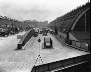 Taxi rank at Paddington Station, c. 1920s
