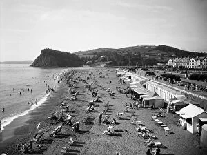 Images Dated 2nd July 2020: Teignmouth Beach, Devon, c.1930s