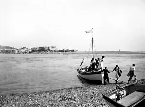 Seaside Collection: Teignmouth to Shaldon Ferry, Devon, August 1937
