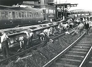Track Renewal at Paddington Station, 1967