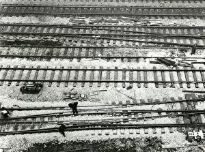 Images Dated 27th June 2022: Track Renewal at Paddington Station, 1967