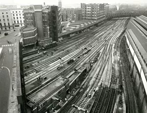 Images Dated 27th June 2022: Track Renewal at Paddington Station, 1967