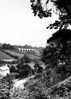 Cornwall Collection: Treffry Viaduct near St Austell, Cornwall