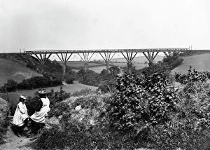 Cornwall Collection: Treviddo Viaduct, 1895