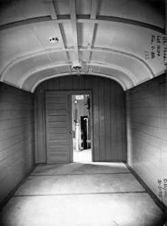 D132 Collection: View of brake compartment on non corridor brake third van no.416, 1948