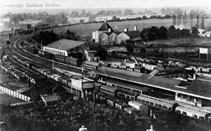 Trowbridge Station Gallery: View of Trowbridge Station, Goods Yard and Surrounds, c.1900