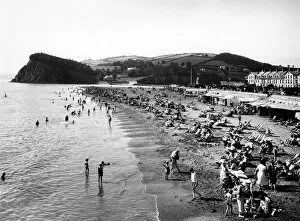 Holidaymakers Gallery: West Beach, Teignmouth, Devon, September 1933