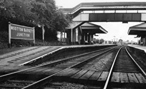 Nameboard Gallery: Wootton Bassett Junction Station, c.1960